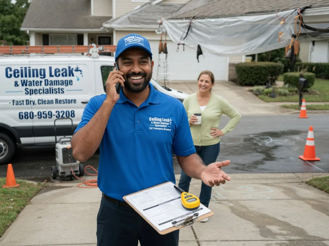 Ceiling Leak Cleanup Lelia Lake, TX FAQs